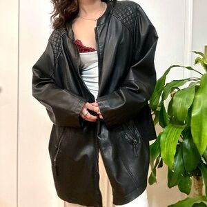 Catherine’s Black faux leather jacket, size XL
